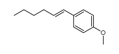 (E)-1-(hex-1-en-1-yl)-4-methoxybenzene Structure