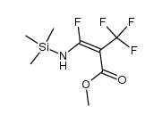methyl 3-fluoro-2-(trifluoromethyl)-3-((trimethylsilyl)amino)acrylate结构式