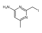 2-(iodomethyl)-6-methyl-4-pyrimidinylamine结构式