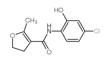 4,5-Dihydro-N-(4-Chloro-2-hydroxyphenyl)-2-methyl-3-furancarboxamide结构式