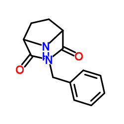 3-benzyl-3,8-diazabicyclooctane[3.2.1]-2,q-dione结构式