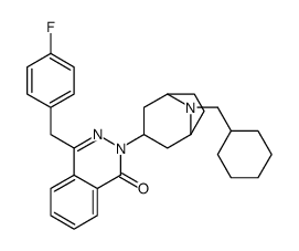 2-[8-(cyclohexylmethyl)-8-azabicyclo[3.2.1]octan-3-yl]-4-[(4-fluorophenyl)methyl]phthalazin-1-one Structure