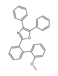 2-(2'-methoxy-[1,1'-biphenyl]-2-yl)-4,5-diphenyloxazole结构式