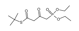 S-(tert-butyl) 4-(diethoxyphosphoryl)-3-oxobutanethioate结构式