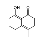 3,5,6,7-Tetrahydro-8-hydroxy-4-methyl-1(2H)-naphthalinon结构式