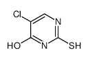 5-chloro-2-sulfanylidene-1H-pyrimidin-4-one Structure