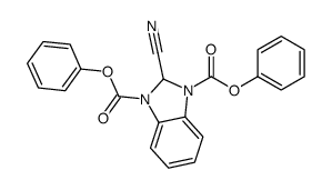 diphenyl 2-cyano-2H-benzimidazole-1,3-dicarboxylate结构式