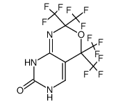 7-oxo-2,2,4,4-tetrakis(trifluoromethyl)-4,6,7,8-tetrahydro-2H-pyrimido<4,5-d>-1,3-oxazine Structure