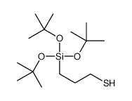3-[tris[(2-methylpropan-2-yl)oxy]silyl]propane-1-thiol Structure