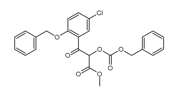 methyl 5-chloro-β-oxo-2-(phenylmethoxy)-α-[[(phenylmethoxy)carbonyl]oxy]benzenepropanoate Structure