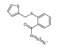 2-(thiophen-2-ylmethylsulfanyl)benzoyl azide Structure