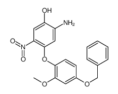 2-amino-4-(2-methoxy-4-phenylmethoxyphenoxy)-5-nitrophenol Structure