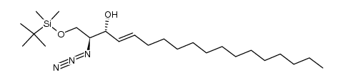 (2S,3R,4E)-2-azido-1-tert-butyldimethylsilyloxy-4-octadecen-3-ol Structure