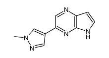 3-(1-methylpyrazol-4-yl)-5H-pyrrolo[2,3-b]pyrazine结构式