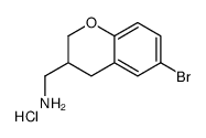 (6-bromo-3,4-dihydro-2H-chromen-3-yl)methanamine,hydrochloride结构式