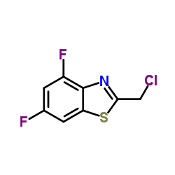 Benzothiazole, 2-(chloromethyl)-4,6-difluoro- structure