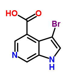 3-Bromo-6-azaindole-4-carboxylic acid结构式