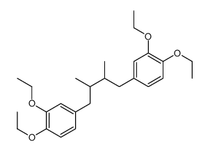 4-[4-(3,4-diethoxyphenyl)-2,3-dimethylbutyl]-1,2-diethoxybenzene结构式