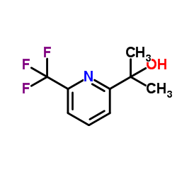 2-[6-(Trifluoromethyl)-2-pyridinyl]-2-propanol结构式