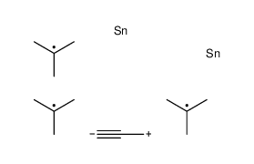 tritert-butyl(3-trimethylstannylprop-2-ynyl)stannane Structure