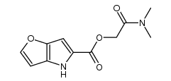 2-(dimethylamino)-2-oxoethyl 4H-furo[3,2-b]pyrrole-5-carboxylate结构式