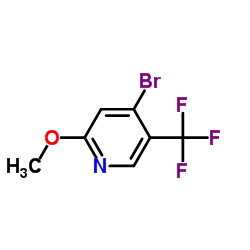 4-Bromo-2-methoxy-5-(trifluoromethyl)pyridine结构式