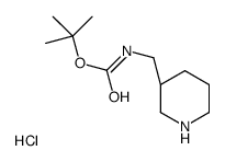 (R)-tert-Butyl (piperidin-3-ylmethyl)carbamate hydrochloride structure