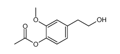 4-(2-hydroxyethyl)-2-methoxyphenyl acetate Structure