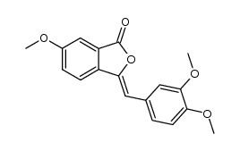 3-[(3,4-dimethoxyphenyl)methylene]-6-methoxyisobenzofuran-1(3H)-one结构式