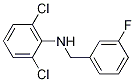 2,6-Dichloro-N-(3-fluorobenzyl)aniline structure