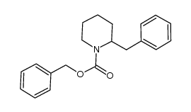 α-benzyl-N-benzyloxycarbonylpiperidine结构式