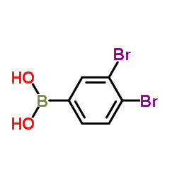 3,4-Dibromophenylboronic acid structure