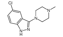 5-chloro-3-(4-methylpiperazin-1-yl)-1H-indazole结构式