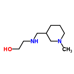 2-{[(1-Methyl-3-piperidinyl)methyl]amino}ethanol结构式