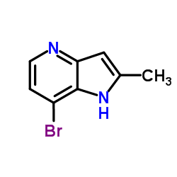 7-Bromo-2-methyl-1H-pyrrolo[3,2-b]pyridine Structure