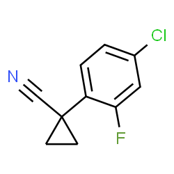 1-(4-氯-2-氟苯基)环丙烷-1-腈结构式