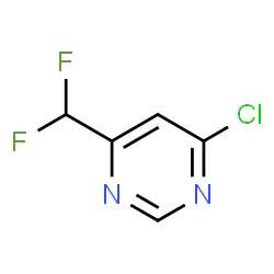 4-Chloro-6-(difluoromethyl)pyrimidine structure