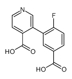 3-(5-carboxy-2-fluorophenyl)pyridine-4-carboxylic acid Structure