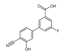 3-(4-cyano-3-hydroxyphenyl)-5-fluorobenzoic acid结构式