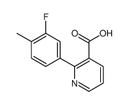 2-(3-fluoro-4-methylphenyl)pyridine-3-carboxylic acid结构式