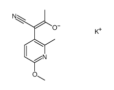 potassium 1-cyano-1-(6-methoxy-2-methylpyridin-3-yl)prop-1-en-2-olate Structure