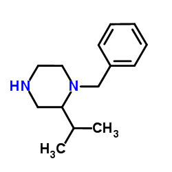 1-Benzyl-2-isopropylpiperazine结构式