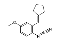 1-azido-2-(cyclopentylidenemethyl)-4-methoxybenzene Structure