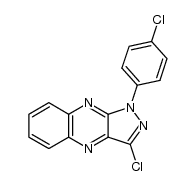 1-p-chlorophenyl-3-chloro-1H-pyrazolo[3,4-b]quinoxaline Structure