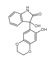 3-hydroxy-3-(7-hydroxy-2,3-dihydro-1,4-benzodioxin-6-yl)-1,3-dihydro-2H-indol-2-one Structure