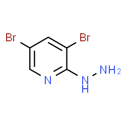 3,5-二溴-2-肼基吡啶结构式
