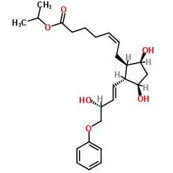 16-phenoxy tetranor Prostaglandin F2α isopropyl ester结构式