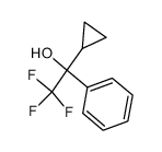 1-cyclopropyl-1-phenyl-2,2,2-trifluoroethanol结构式