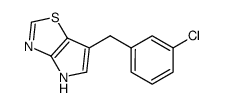 6-(3-chlorobenzyl)-4H-pyrrolo[2,3-d][1,3]thiazole结构式