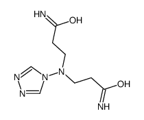 3-[(3-amino-3-oxopropyl)-(1,2,4-triazol-4-yl)amino]propanamide Structure